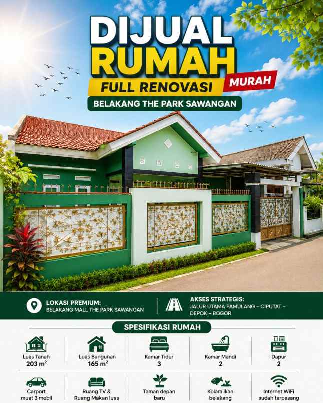 dijual rumah alamat jl h sa al i no 119