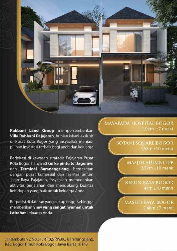 dijual rumah baranangsiang bogor
