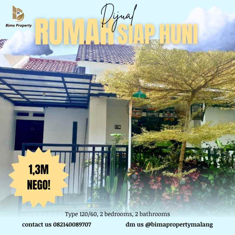 Rumah Mewah Siap Huni Di Pandanwangi Blimbling Kota Malang