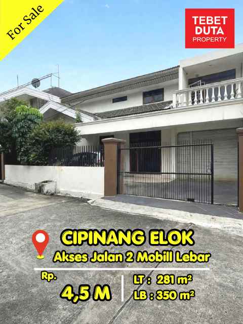 dijual rumah cipinang elok