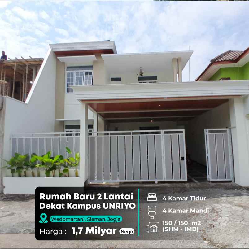 dijual rumah dekat kampus unriyo