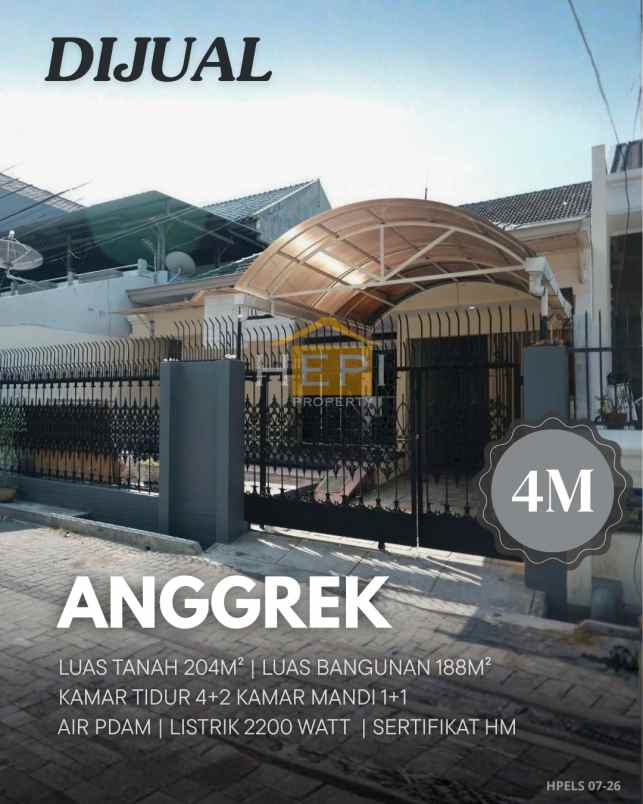 dijual rumah di anggrek semarang tengah