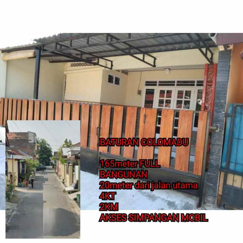 dijual rumah di baturan colomadu karanganyar