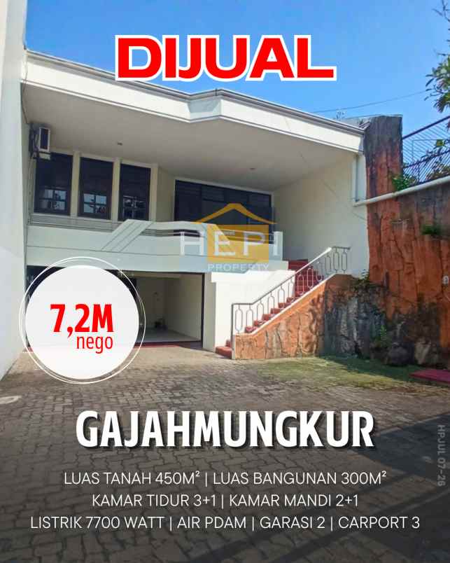 dijual rumah di gajahmungkur semarang