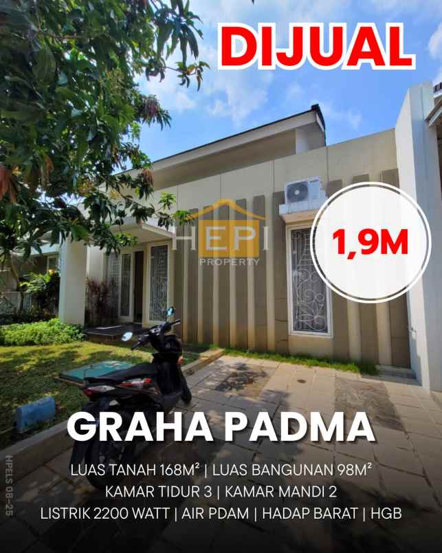 dijual rumah di graha padma semarang