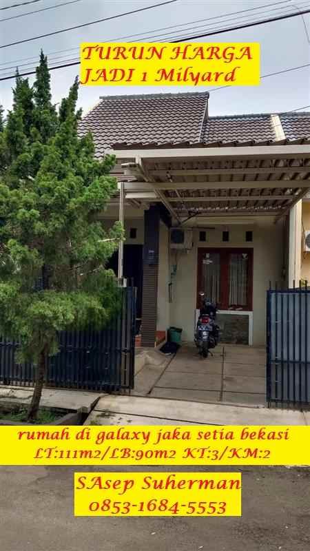 dijual rumah galaxy pekayon bekasi