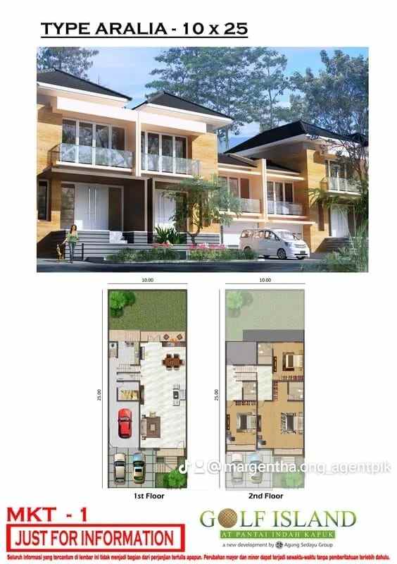 dijual rumah golf island pik