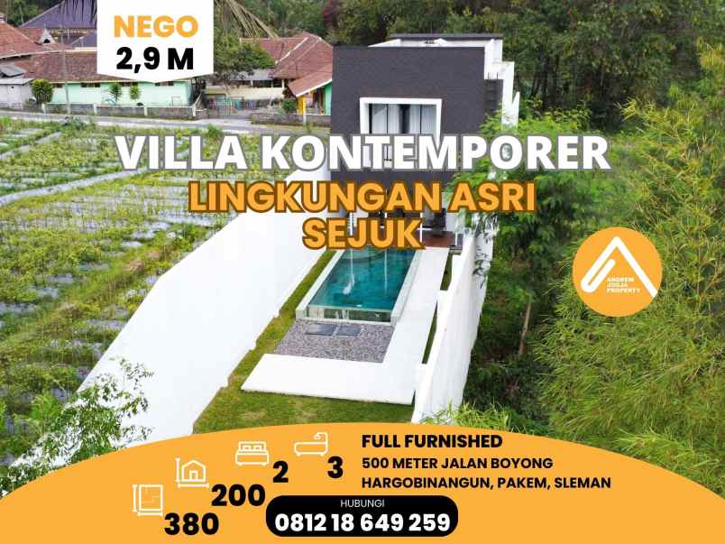 Villa Pakem Full Furnished Akses Mudah Passive Income Atau Huni
