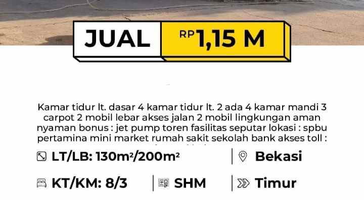 dijual rumah jalan raya juanda bulak