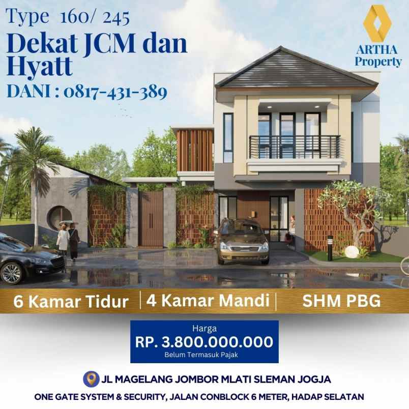 dijual rumah jl magelang jombor