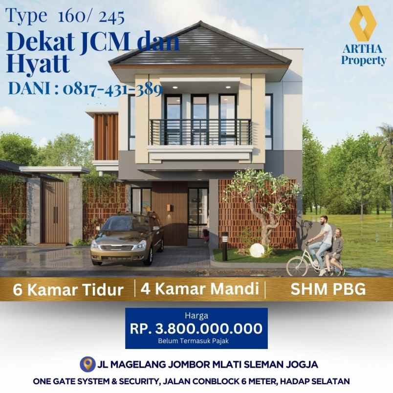 dijual rumah jl magelang jombor