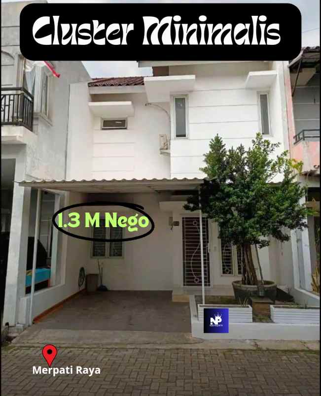 Dijual Rumah Modern Minimalis Dalam Cluster Dekat Bintaro Exchange