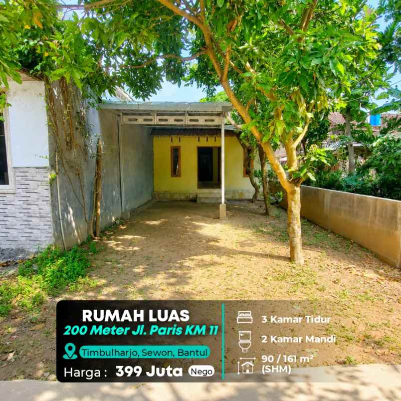 dijual rumah jl parangtritis km 11