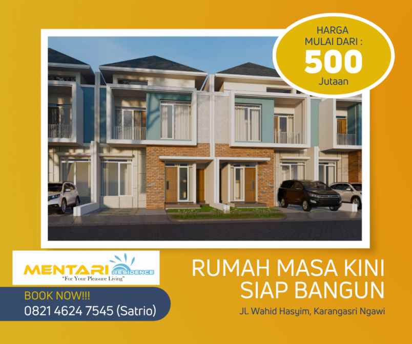 dijual rumah jl wahid hasyim
