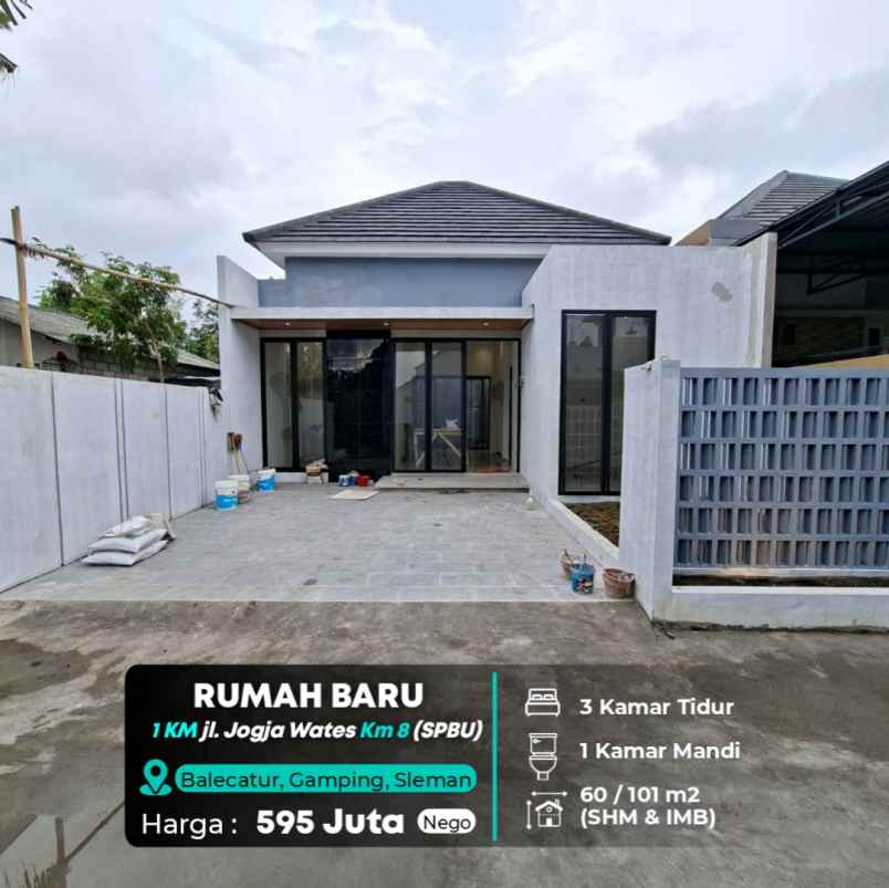 dijual rumah jl wates km 8