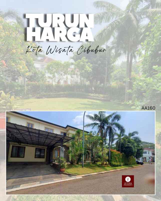 dijual rumah kota wisata cibubur