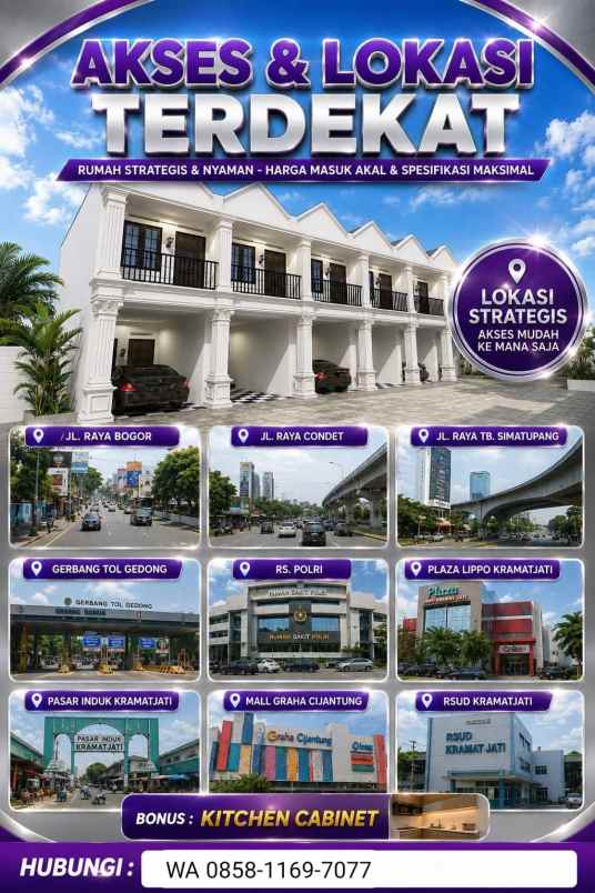 dijual rumah kramat jati