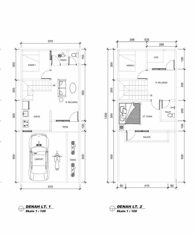 dijual rumah pondok serut 2