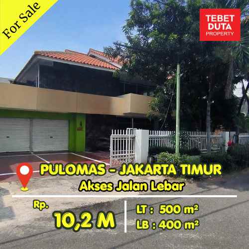 dijual rumah pulomas jakarta timur