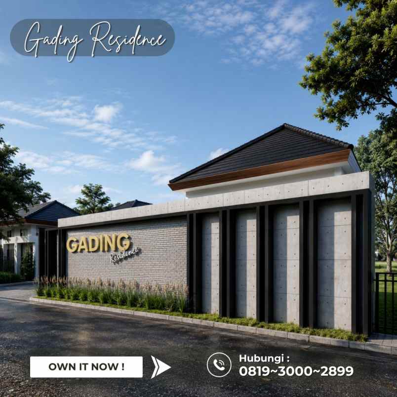dijual rumah rumah gading residen