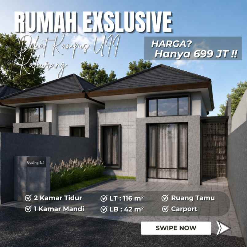 dijual rumah rumah gading residen