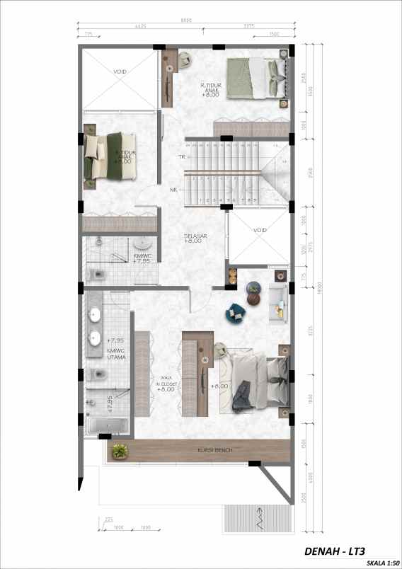 dijual rumah taman permata buana