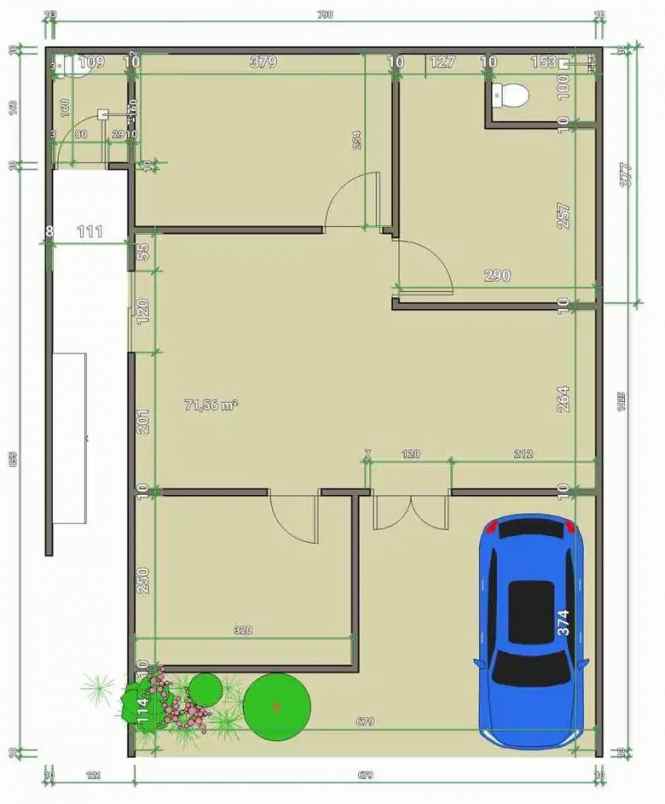 dijual rumah villa tekno