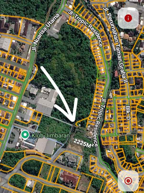 dijual tanah belakang klub jimbaran