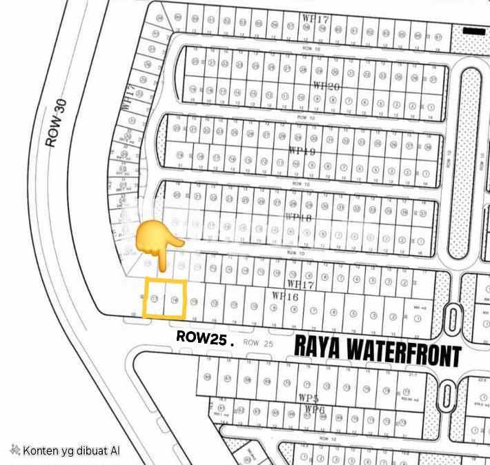 dijual tanah citraland waterfront