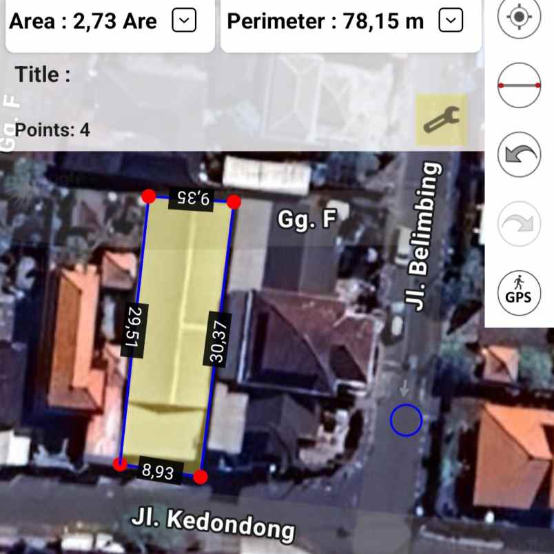 dijual tanah dangin puri kaja