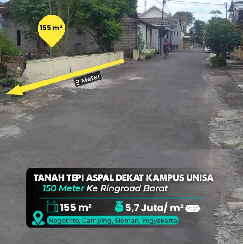dijual tanah dekat ringroad