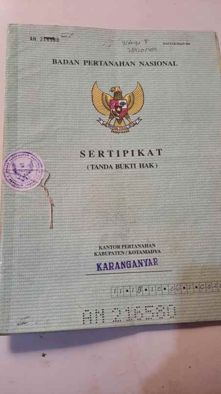 dijual tanah desa gerdu karangpandan