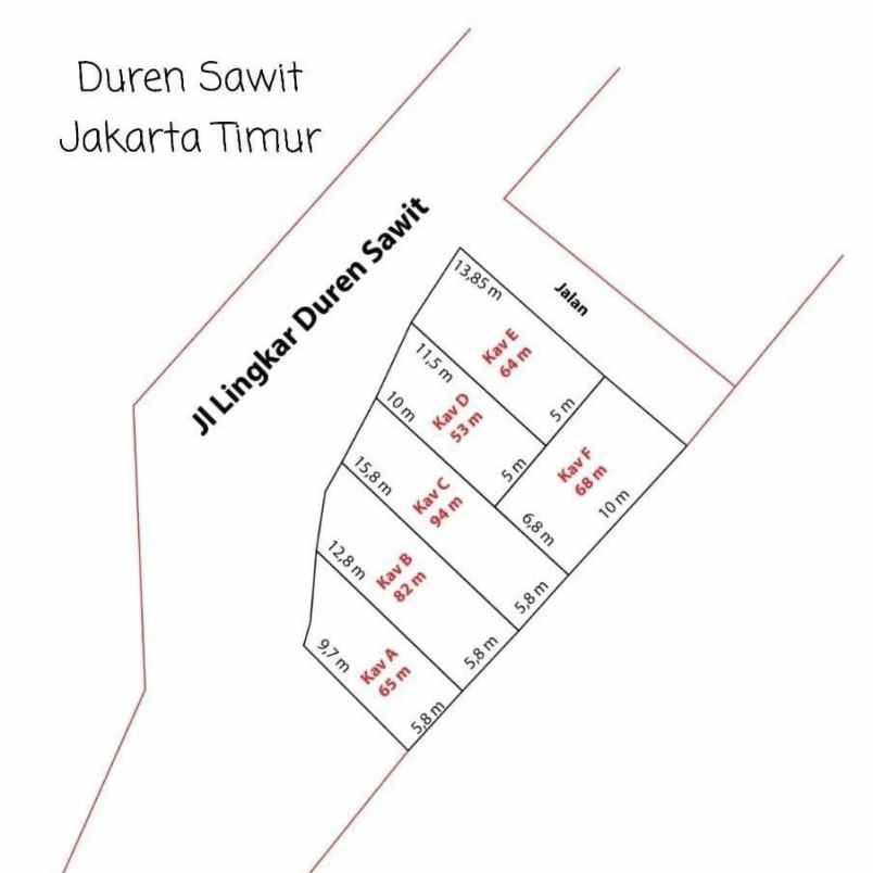 Kavling Jakarta Timur Lokasi Premium Dekat Kalimalang Basura Dan Bkt