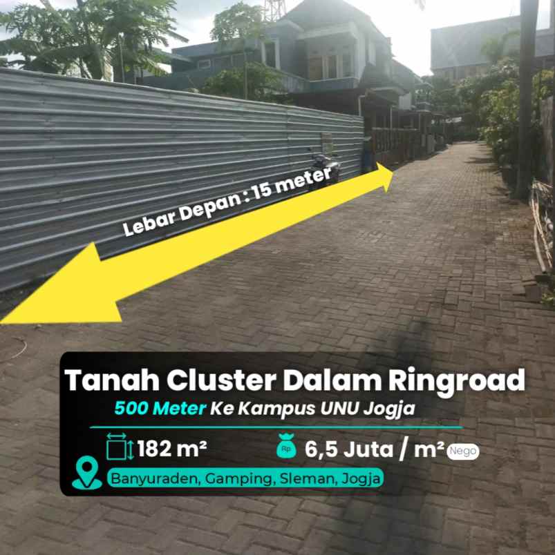 dijual tanah gamping