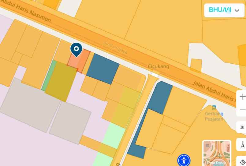 dijual tanah jalan a h nasution sindanglaya