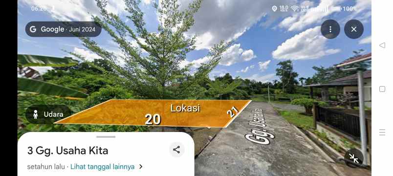 dijual tanah jalan kurnia gg usaha baru