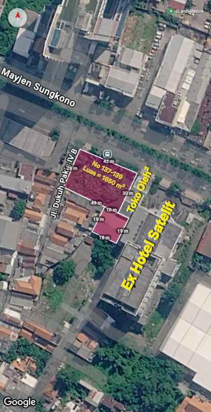 dijual tanah jalan mayjen sungkono