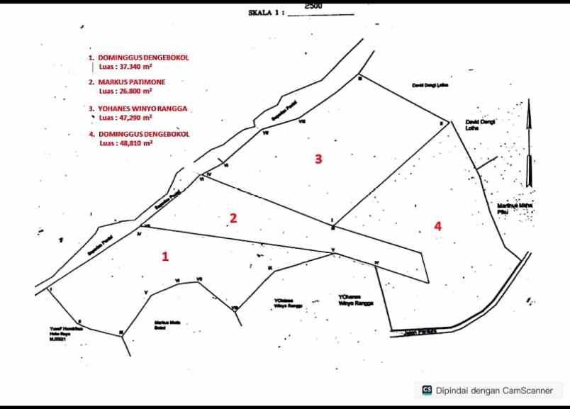 dijual tanah jalan pantura desa hameli