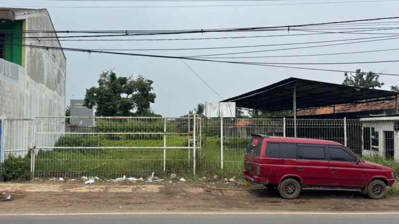 dijual tanah jalan raya kosambi klari