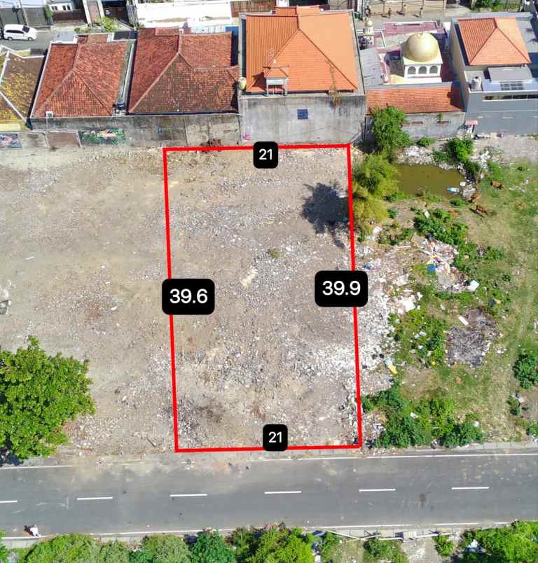 dijual tanah jalan raya kuta sunset road