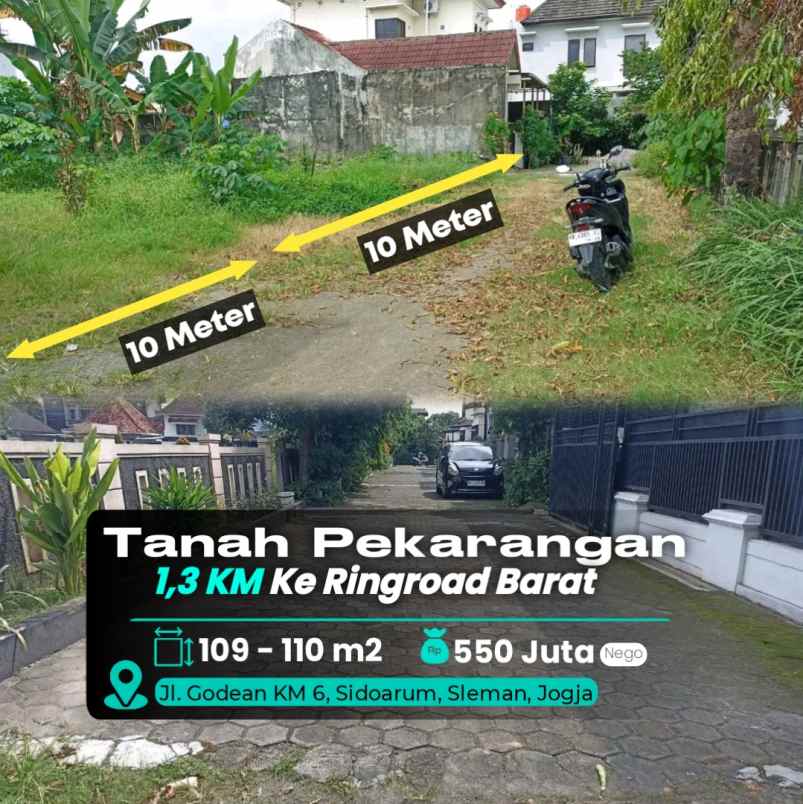 dijual tanah jl godean km 6