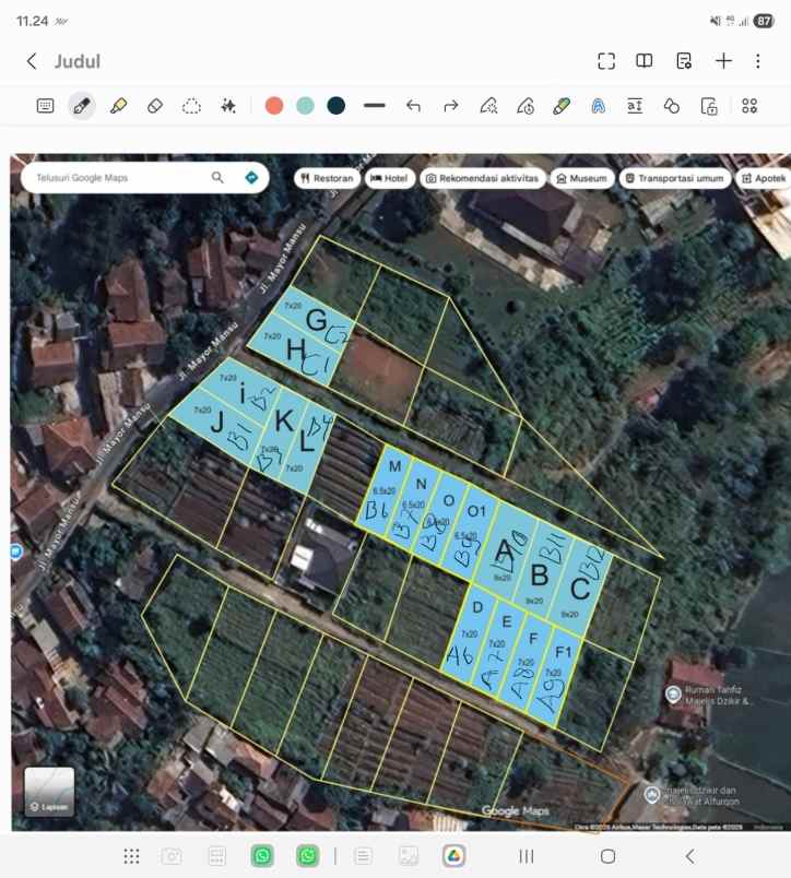 dijual tanah jl parakan muncang cimande