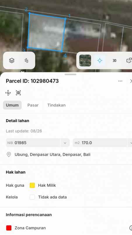 dijual tanah jl raya cokroaminoto