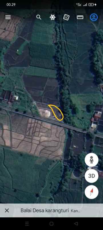 dijual tanah jl raya karangturi desa