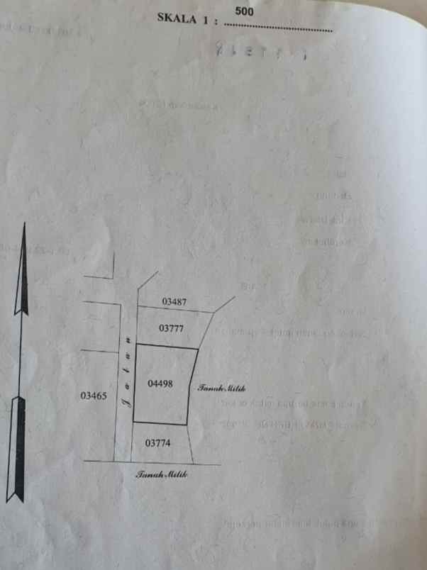 dijual tanah jl tegal cupek