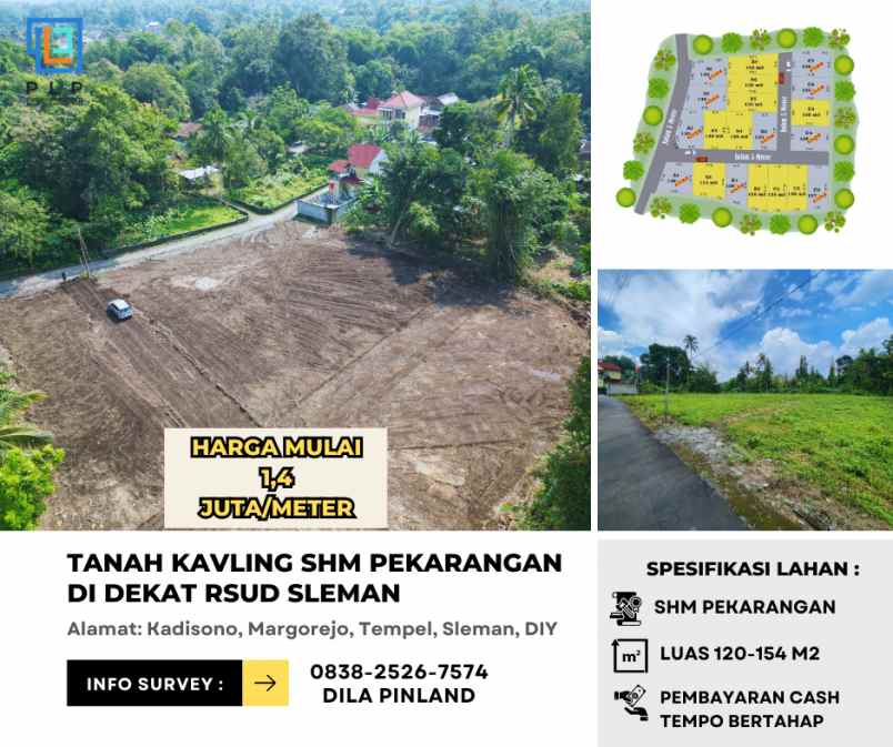 dijual tanah kadisono margorejo tempel