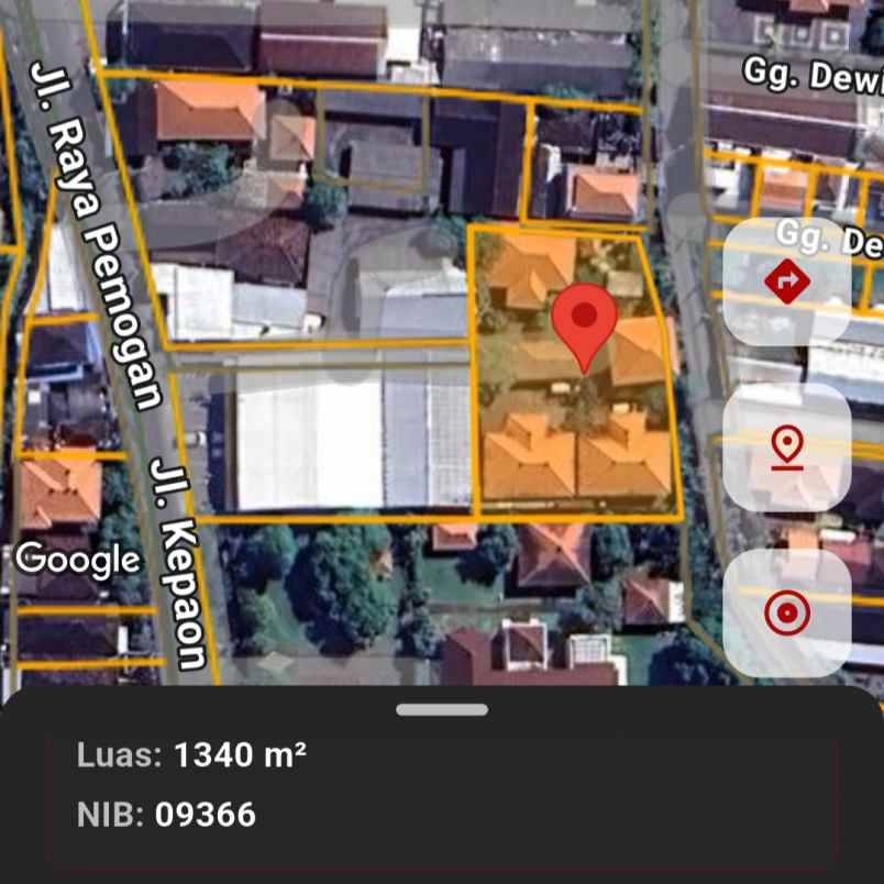 dijual tanah kepaon pemogan