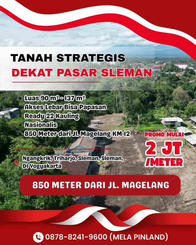 dijual tanah ngangkrik triharjo sleman