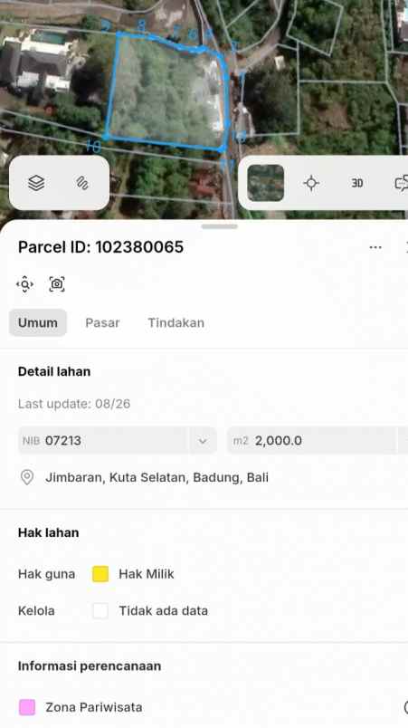 dijual tanah pantai balangan
