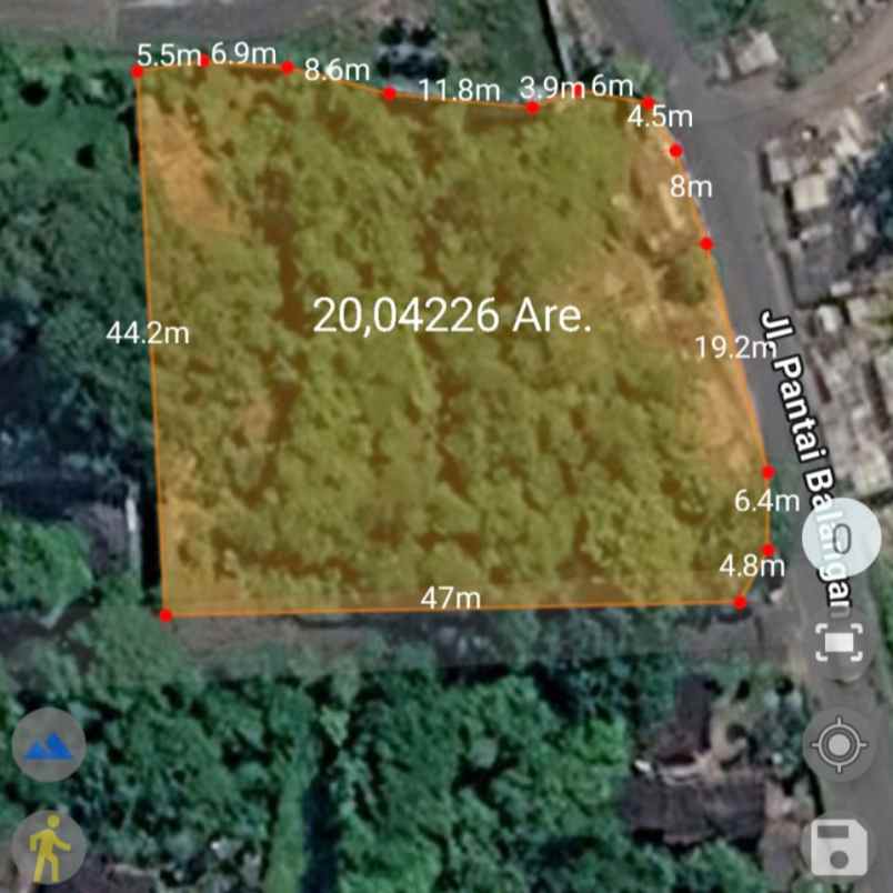 dijual tanah pantai balangan